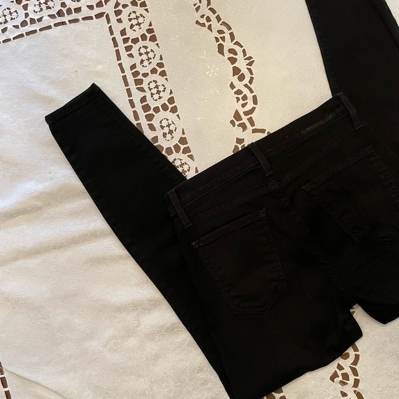 Current Elliot Highrise Black Skinny Jeans - Picture 13 of 15